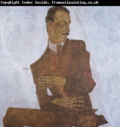 Egon Schiele Portrait of Arthur Roessler (mk12